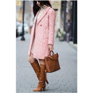 J. Crew Daphne Topcoat in Italian Tweed Wool Blend Size 6